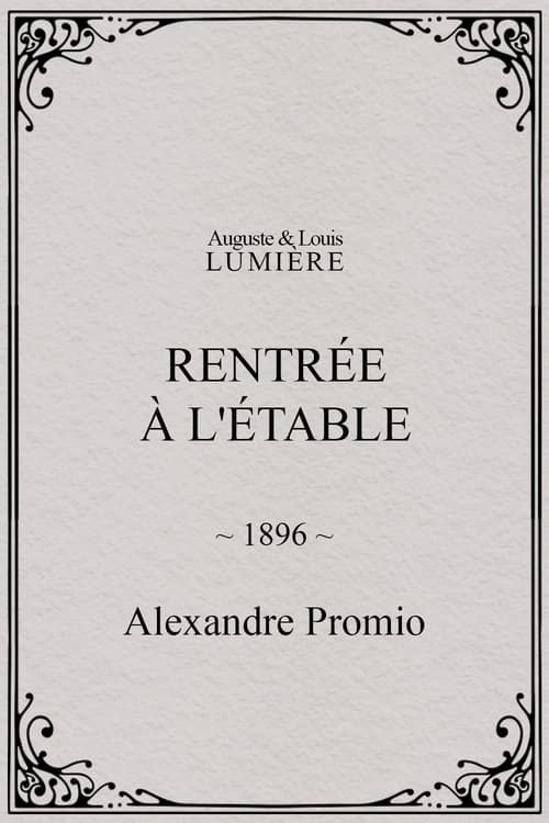 Rentrée à l'étable