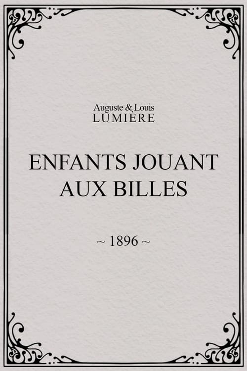 Enfants jouant aux billes